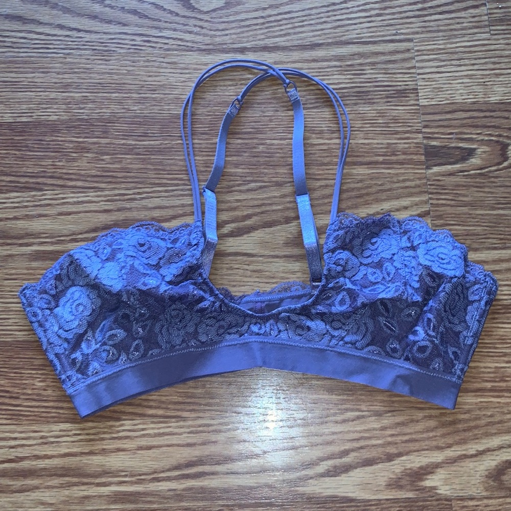Free people lilac colored lace bralette